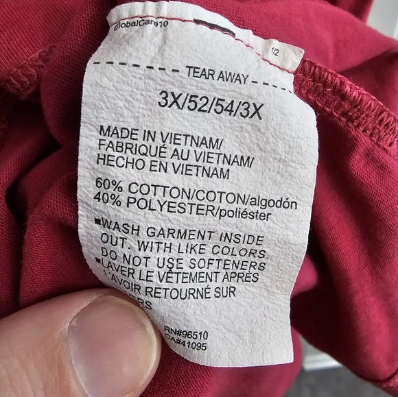 Under Armour Red Crewneck Loose Fit Short Sleeve Athletic T-Shirt 3X - Picture 4 of 5